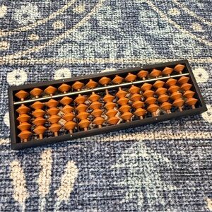 Vintage Traditional Wooden Abacus in Brown and Black